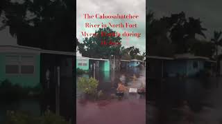 The Caloosahatchee River in North Fort Myers Florida during Helene [upl. by Greggory195]