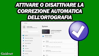 Come Attivare O Disattivare La Correzione Automatica Delle Parole Errate in Windows 11 [upl. by Namar378]