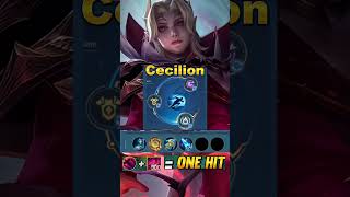 2024 Cecilion NEW REVAMP META BEST BUILD Setup Guide mlbb chouexp shorts [upl. by Ardnasela]