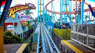 2024 Xcelerator Roller Coaster On Ride Front Seat 4K POV Knotts Berry Farm [upl. by Sirromad]