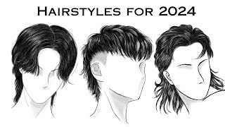 Top 5 Trending Mens Hairstyles for 2024 [upl. by Onaireves690]