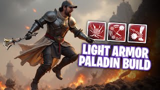 TANKY IN LIGHT ARMOR  FLAIL amp LIFE STAFF PALADIN PVP BUILD  NEW WORLD AETERNUM [upl. by Acirem]