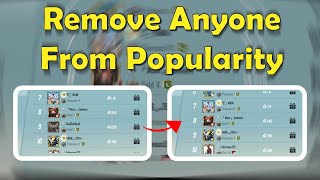 How to remove anyone from popularity in pubg mobile and bgmi [upl. by Cade910]