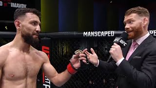 Javid Basharat Octagon Interview  UFC Vegas 67 [upl. by Melak13]