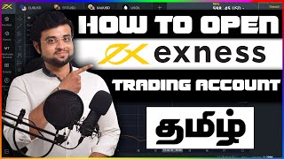 Exness Account Opening Video in Tamil  Best Broker in India  RawZero spread Account Available [upl. by Anirhtak]