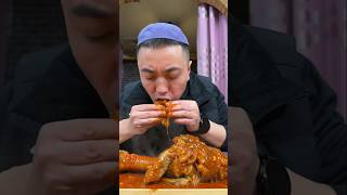 Gravy mutton khoor is so delicious mukbang eating short [upl. by Ahsinert]