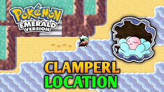 How To Catch Clamperl In Pokemon Emerald  Clamperl Location [upl. by Oderf]