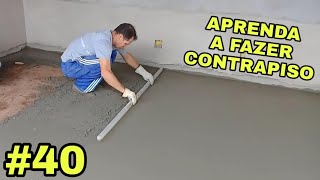 40Como fazer contrapiso com pedrisco concreto usinado [upl. by Ardeth]