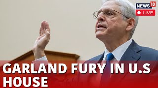 Merrick Garland Live  Garlands Speech Live  Hearing Of Garland Live  Garland Grilled Live  N18L [upl. by Nomis]