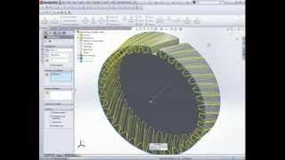 Helical Gear Creation in SolidWorks 2012 [upl. by Goran339]