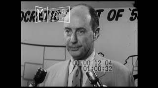 1956 Adlai Stevenson Interview on Presidential Campaign [upl. by Tlok312]