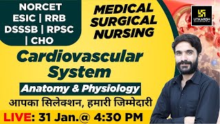 Cardiovascular SystemAnatomy amp physiology MSN NORCET  ESIC  RRB  DSSSB  RPSC  CHO Raju Sir [upl. by Carlotta653]