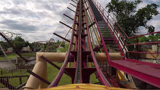 Diamondback Roller Coaster  Kings Island POV [upl. by Ennaehr]