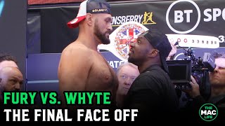 Tyson Fury vs Dillian Whyte Final Face Off ahead of Wembley clash [upl. by Notled]