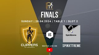 FINALS Part 1  Clippers Vs SpinXttreme  Table 1 DAY 2  Prime Table Tennis Season 2 [upl. by Nired]