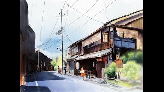 iPadで絵を描く Tayasui Sketches Proで描いた京都の風景画のレイヤー紹介動画。iPad Artwork 002 [upl. by Nimocks756]