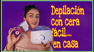 DEPILACIÓN CON CERA PARA CEJAS Y BIGOTE  paso a paso [upl. by Gibe]