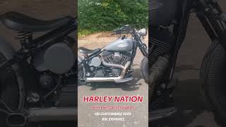 Harley Davidson Custombike 2005 with BSL Exhaust [upl. by Nabe]