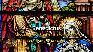 Mozart  Missa Brevis in C K220 quotSpatzenMessequot  Benedictus [upl. by Giddings]