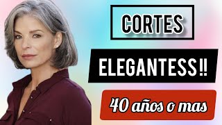 🧑 cortes de MUJER DE 40 años 2024 estilos ELEGANTES para MUJER DE 40 ✂️ [upl. by Laurette]