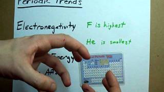 Periodic Trends  What they are how to remember them [upl. by Ihp]