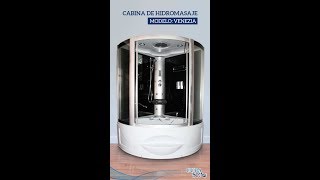 CABINA DE HIDROMASAJE MODELO VENEZIA  CUBAampSPA SOLUCIONES [upl. by Nomrac]