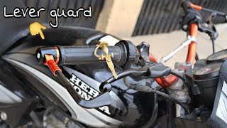 Best modification on handle bar  install lever guard for safety  useful video [upl. by Atkinson]