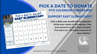 Pick a Date to DonateEast Elementary [upl. by Raina649]