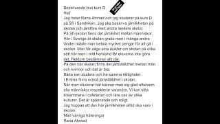 Beskrivande text kurs D [upl. by Sethrida]