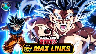 THE NEW PEAK OF DOKKAN IS HERE LEVEL 10 LINKS 100 LR TEQ UI GOKU DBZ Dokkan Battle [upl. by Ycnalc]