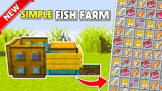 Minecraft Bedrock  Simple Fish farm  Minecraft Bedrock AFK 12020 MCPEXboxPS4SwitchPC [upl. by Eibbed]