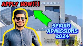 A Complete Guide to Air University Spring Admissions 2023 [upl. by Adorne]