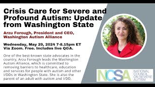 Crisis Stabilization in SevereProfound Autism It Takes a Village [upl. by Greene]