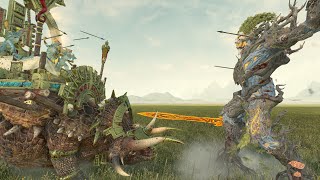 Durthu vs Ancient StegadonEngine of Gods Rank 9 Best Monsters Tournament Total War Warhammer 2 [upl. by Ornstead]