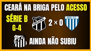 SÉRIE B  CEARÁ NA BRIGA PELO ACESSO  SANTOS AINDA NÃO SUBIU [upl. by Hayward]