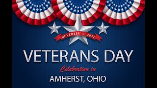 Veterans Day Ceremony 2024 in Amherst Ohio [upl. by Philana266]