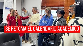 Levantamiento suspensión calendario académico [upl. by Neerbas]