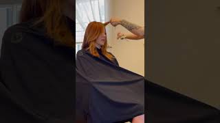 Luxe salon capes for the ecofriendly hairstylists♻️ salon trending hairstylist haircut [upl. by Odlanyer493]