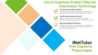 List of Capstone Project Titles for Information Technology [upl. by Weed]