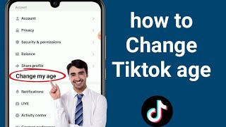 How to Change Your Age On TikTok 2024  Change birthdate On TikTok [upl. by Heman625]