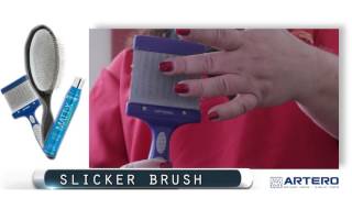 SLICKER BRUSH  DOG GROOMING [upl. by Ramu]