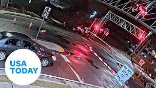 Georgia driver escapes from car seconds before train plows into car  USA TODAY [upl. by Garfield335]