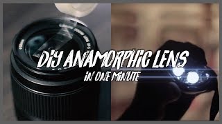 DIY Anamorphic Lens in 1 Minute [upl. by Bodnar]