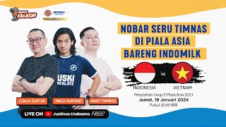 LIVE REACTION PENYISIHAN GROUP D PIALA ASIA 2024  INDONESIA VS VIETNAM [upl. by Lee]