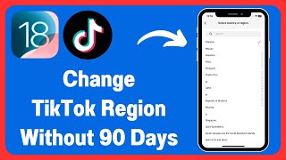 Unable To Change TikTok Region How To Change TikTok Region Without 90 Days  iOS 18 [upl. by Pyszka]