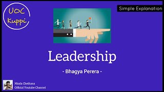 Leadership  Management Process and Practice  Bhagya Perera  UOC Kuppi [upl. by Sammer]