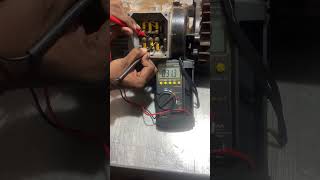 how to check the 3 phase motor winding check multimeter💡shorts motor [upl. by Wehttan]