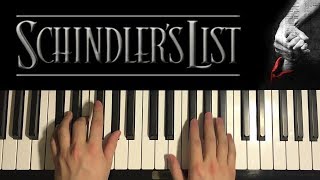 How To Play  Schindlers List Theme PIANO TUTORIAL LESSON [upl. by Philo]