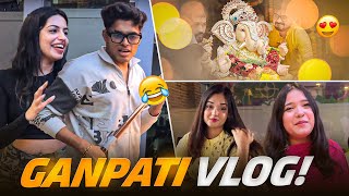 Ganpati Vlog GodLike Girls Bootcamp BTS amp more 💙💛 [upl. by Neelhtak]