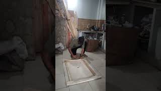 LETTING WOODEN STRETCHER FIXED ON CANVAS painting drawing artwork art podcast part [upl. by Yrdnal]